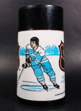 Vintage Rare 1974 Aladdin Canadian NHL Ice Hockey Orange and Black Lunch Box Thermos Set - Treasure Valley Antiques & Collectibles