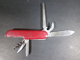 Vintage Rostfrei Switzerland Swiss Army Red 6 Multi Tool Folding Pocket Knife - Treasure Valley Antiques & Collectibles