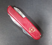 Vintage Rostfrei Switzerland Swiss Army Red 6 Multi Tool Folding Pocket Knife - Treasure Valley Antiques & Collectibles