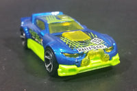 2017 Hot Wheels Digital Circus Rally Cat Blue Die Cast Toy Race Car Vehicle 305/365 - Treasure Valley Antiques & Collectibles