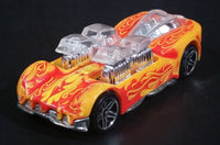 2010 Hot Wheels Color Shifters Classic To Flames What-4-2 Yellow Orange Die Cast Toy Car Vehicle - Treasure Valley Antiques & Collectibles