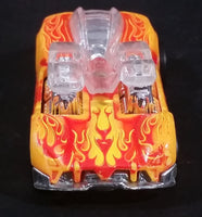 2010 Hot Wheels Color Shifters Classic To Flames What-4-2 Yellow Orange Die Cast Toy Car Vehicle - Treasure Valley Antiques & Collectibles