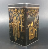 Vintage Lipton's Tea The Most Delicious The World Produces Asian Ladies Black & Gold Tin - Treasure Valley Antiques & Collectibles