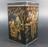 Vintage Lipton's Tea The Most Delicious The World Produces Asian Ladies Black & Gold Tin - Treasure Valley Antiques & Collectibles