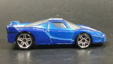 2013 Hot Wheels Ferrari FXX Blue with White Stripe Die Cast Toy Dream Car Vehicle - Treasure Valley Antiques & Collectibles