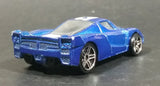 2013 Hot Wheels Ferrari FXX Blue with White Stripe Die Cast Toy Dream Car Vehicle - Treasure Valley Antiques & Collectibles