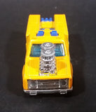 2010 Hot Wheels City Works HW Electric Truck Rescue Ranger Dark Yellow Die Cast Toy Car Vehicle w/ Blown Motor