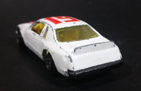 1980s Yatming Ford Thunderbird White 19 Red Flames No. 1033 Die Cast Toy Car Vehicle - Made in Thailand - Treasure Valley Antiques & Collectibles