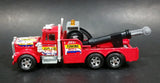 Vintage Majorette Super Movers Kenworth Express Towing Truck Red Die Cast Toy Car Vehicle Opening Hood Scale Made in France 87354GS - Treasure Valley Antiques & Collectibles