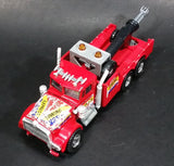 Vintage Majorette Super Movers Kenworth Express Towing Truck Red Die Cast Toy Car Vehicle Opening Hood Scale Made in France 87354GS - Treasure Valley Antiques & Collectibles