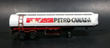 Vintage Majorette Petro Canada Gas Oil Fuel Tanker Semi Tractor Trailer White Die Cast Toy Vehicle - Treasure Valley Antiques & Collectibles