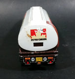 Vintage Majorette Petro Canada Gas Oil Fuel Tanker Semi Tractor Trailer White Die Cast Toy Vehicle - Treasure Valley Antiques & Collectibles