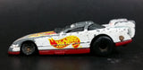 1993 Hot Wheels Racing Series Probe Funny Car 4/8 White Die Cast Toy Race Car Vehicle McDonald's Happy Meal