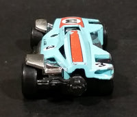 2006 Hot Wheels First Editions Med-Evil Light Blue Die Cast Toy Race Car Vehicle - Treasure Valley Antiques & Collectibles