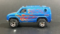 2009 Hot Wheels 1977 Baja Breaker Ford Econoline Van Metalflake Satin Blue No. 121 Die Cast Toy Car Vehicle