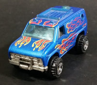 2009 Hot Wheels 1977 Baja Breaker Ford Econoline Van Metalflake Satin Blue No. 121 Die Cast Toy Car Vehicle