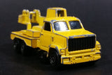 Vintage 1980s Majorette Movers Crane Truck Yellow #283 1/100 Die Cast Metal Toy Construction Equipment Vehicle - Treasure Valley Antiques & Collectibles
