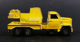 Vintage 1980s Majorette Movers Crane Truck Yellow #283 1/100 Die Cast Metal Toy Construction Equipment Vehicle - Treasure Valley Antiques & Collectibles
