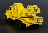 Vintage 1980s Majorette Movers Crane Truck Yellow #283 1/100 Die Cast Metal Toy Construction Equipment Vehicle - Treasure Valley Antiques & Collectibles