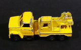 Vintage 1980s Majorette Movers Crane Truck Yellow #283 1/100 Die Cast Metal Toy Construction Equipment Vehicle - Treasure Valley Antiques & Collectibles