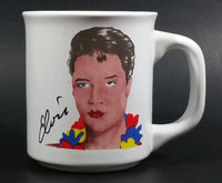 Vintage Elvis Presley in Hawaiian Clothing Wearing a Lei White Ceramic Coffee Mug Collectible - Treasure Valley Antiques & Collectibles