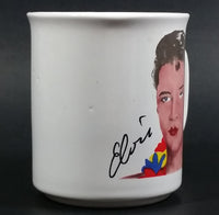 Vintage Elvis Presley in Hawaiian Clothing Wearing a Lei White Ceramic Coffee Mug Collectible - Treasure Valley Antiques & Collectibles