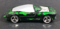 1998 Hot Wheels Tech Tone Series Buick Wildcat Black w/ Metallic Green Die Cast Toy Car Vehicle - Treasure Valley Antiques & Collectibles