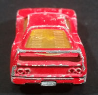 1989 Hot Wheels Ferrari F40 Red Die Cast Toy Dream Luxury Super Car Vehicle Opening Rear Mount Engine - Treasure Valley Antiques & Collectibles