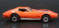 1980 Hot Wheels Chevrolet Corvette Stingray Orange Die Cast Toy Car Vehicle - Treasure Valley Antiques & Collectibles