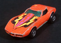 1980 Hot Wheels Chevrolet Corvette Stingray Orange Die Cast Toy Car Vehicle - Treasure Valley Antiques & Collectibles