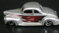 2004 Hot Wheels Pride Rides '40 Ford Coupe 8 Ball Silver Grey Die Cast Toy Hot Rod Car Vehicle - Treasure Valley Antiques & Collectibles