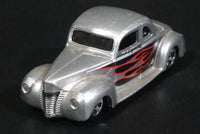 2004 Hot Wheels Pride Rides '40 Ford Coupe 8 Ball Silver Grey Die Cast Toy Hot Rod Car Vehicle - Treasure Valley Antiques & Collectibles