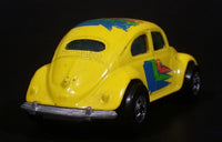 1991 Hot Wheels Park 'n Plates 1953-57 Volkswagen VW Bug Yellow Die Cast Toy Car Vehicle - Treasure Valley Antiques & Collectibles