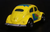 1991 Hot Wheels Park 'n Plates 1953-57 Volkswagen VW Bug Yellow Die Cast Toy Car Vehicle - Treasure Valley Antiques & Collectibles