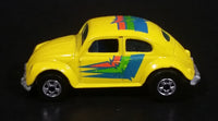 1991 Hot Wheels Park 'n Plates 1953-57 Volkswagen VW Bug Yellow Die Cast Toy Car Vehicle - Treasure Valley Antiques & Collectibles