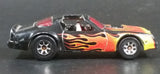 2006 Hot Wheels Hot Bird 1977 Pontiac Firebird Trans Am Black w/ Flames Die Cast Toy Car Vehicle - Treasure Valley Antiques & Collectibles