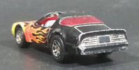 2006 Hot Wheels Hot Bird 1977 Pontiac Firebird Trans Am Black w/ Flames Die Cast Toy Car Vehicle - Treasure Valley Antiques & Collectibles