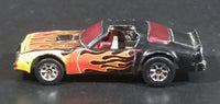 2006 Hot Wheels Hot Bird 1977 Pontiac Firebird Trans Am Black w/ Flames Die Cast Toy Car Vehicle - Treasure Valley Antiques & Collectibles