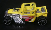 2014 Hot Wheels Scavenger Hunt 1/4 Bone Shaker Yellow Die Cast Toy Car Hot Rod Vehicle - Treasure Valley Antiques & Collectibles