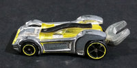 2010 Hot Wheels Tooligan Chrome Yellow Black Die Cast Toy Tool Wrench Car Vehicle - Treasure Valley Antiques & Collectibles