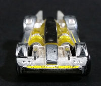 2010 Hot Wheels Tooligan Chrome Yellow Black Die Cast Toy Tool Wrench Car Vehicle - Treasure Valley Antiques & Collectibles