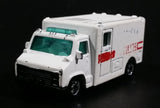 1989 Hot Wheels Workhorses American Ambulance White Die Cast Toy Car Emergency Paramedics Rescue Vehicle - Opening Rear Doors - Treasure Valley Antiques & Collectibles