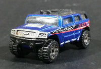 2004 Hot Wheels First Editions Rockster Blue Hummer Style Die Cast Toy Car Vehicle - Treasure Valley Antiques & Collectibles