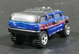 2004 Hot Wheels First Editions Rockster Blue Hummer Style Die Cast Toy Car Vehicle - Treasure Valley Antiques & Collectibles