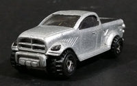 2000 Hot Wheels First Editions Dodge Power Wagon Truck Silver Grey Die Cast Toy Car Vehicle - Treasure Valley Antiques & Collectibles