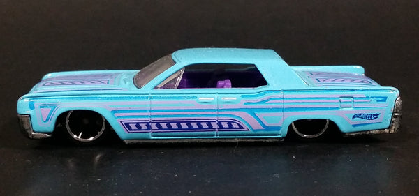 2014 Hot Wheels HW Workshop Garage '64 Continental Light Blue Die Cast Toy Muscle Car Vehicle - Treasure Valley Antiques & Collectibles