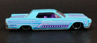 2014 Hot Wheels HW Workshop Garage '64 Continental Light Blue Die Cast Toy Muscle Car Vehicle - Treasure Valley Antiques & Collectibles