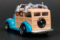 2010 Hot Wheels HW Garage '40s Woodie Ocean Blue Surfing Die Cast Toy Muscle Car Vehicle - Treasure Valley Antiques & Collectibles