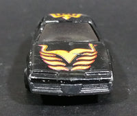 Vintage Yatming Pontiac Trans-Am Firebird Black w/ Flames No. 803 Die Cast Toy Car Vehicle - Treasure Valley Antiques & Collectibles