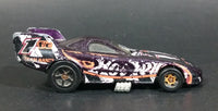 1999 Hot Wheels Mega Graphics Pontiac Firebird Funny Car Dark Black Purple Die Cast Toy Car Vehicle - Treasure Valley Antiques & Collectibles